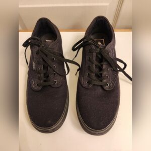 Women's Black Van's Size 8